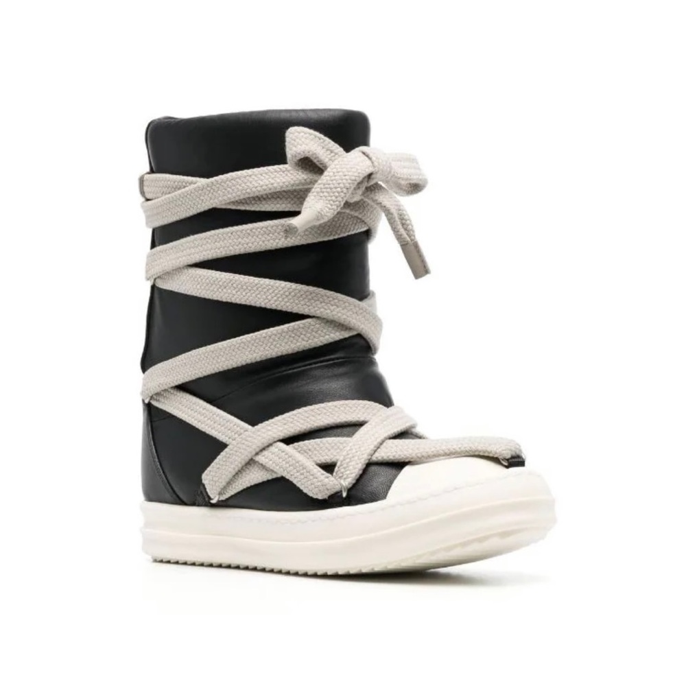 Size 39 Rick Owens Jumbo Puffer Megalaced Ankle Boot